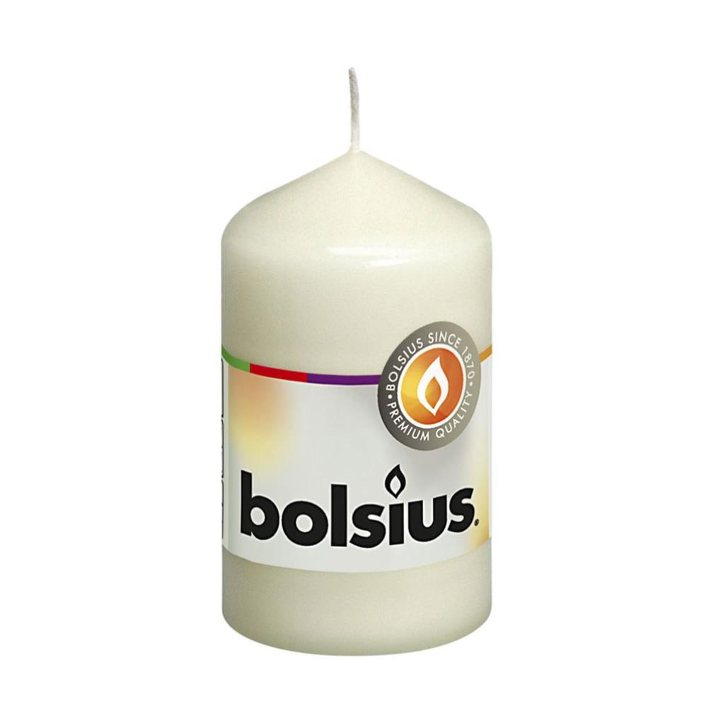 Bolsius Ivory Pillar Candle 8cm x 5cm £1.79